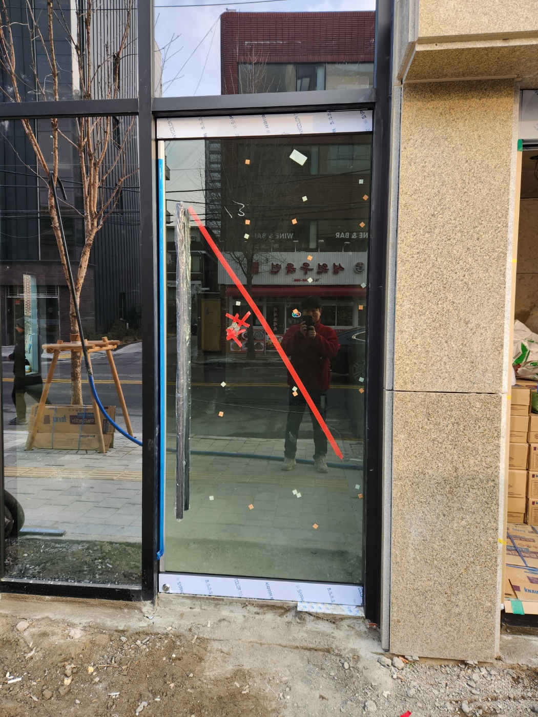 신림동신축상가강화도어설치