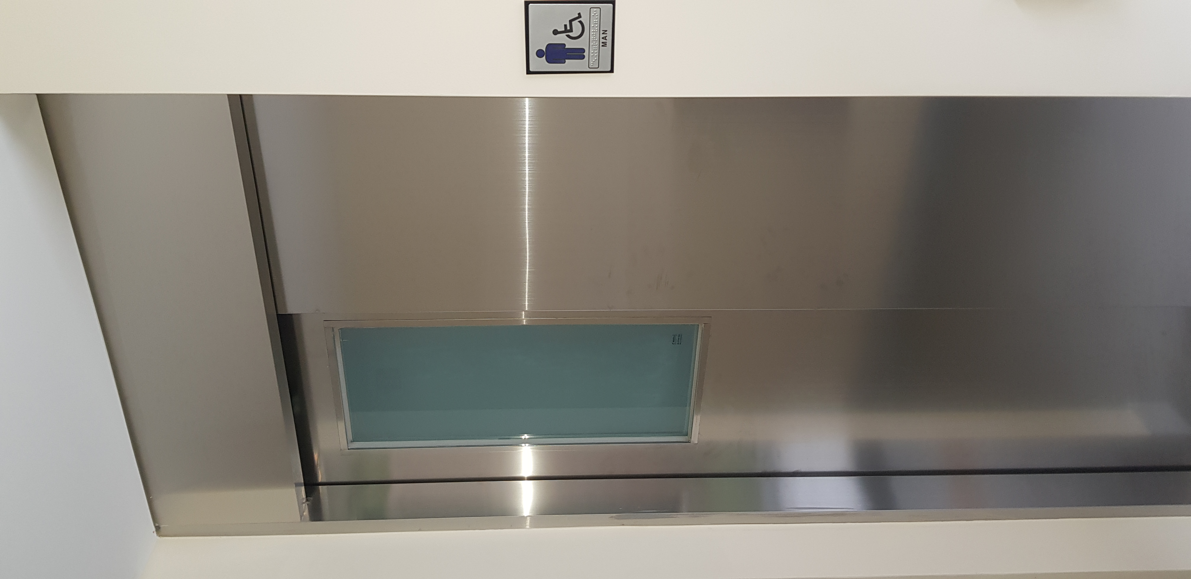 용산 자치센터 이중슬라이딩 장애인자동문