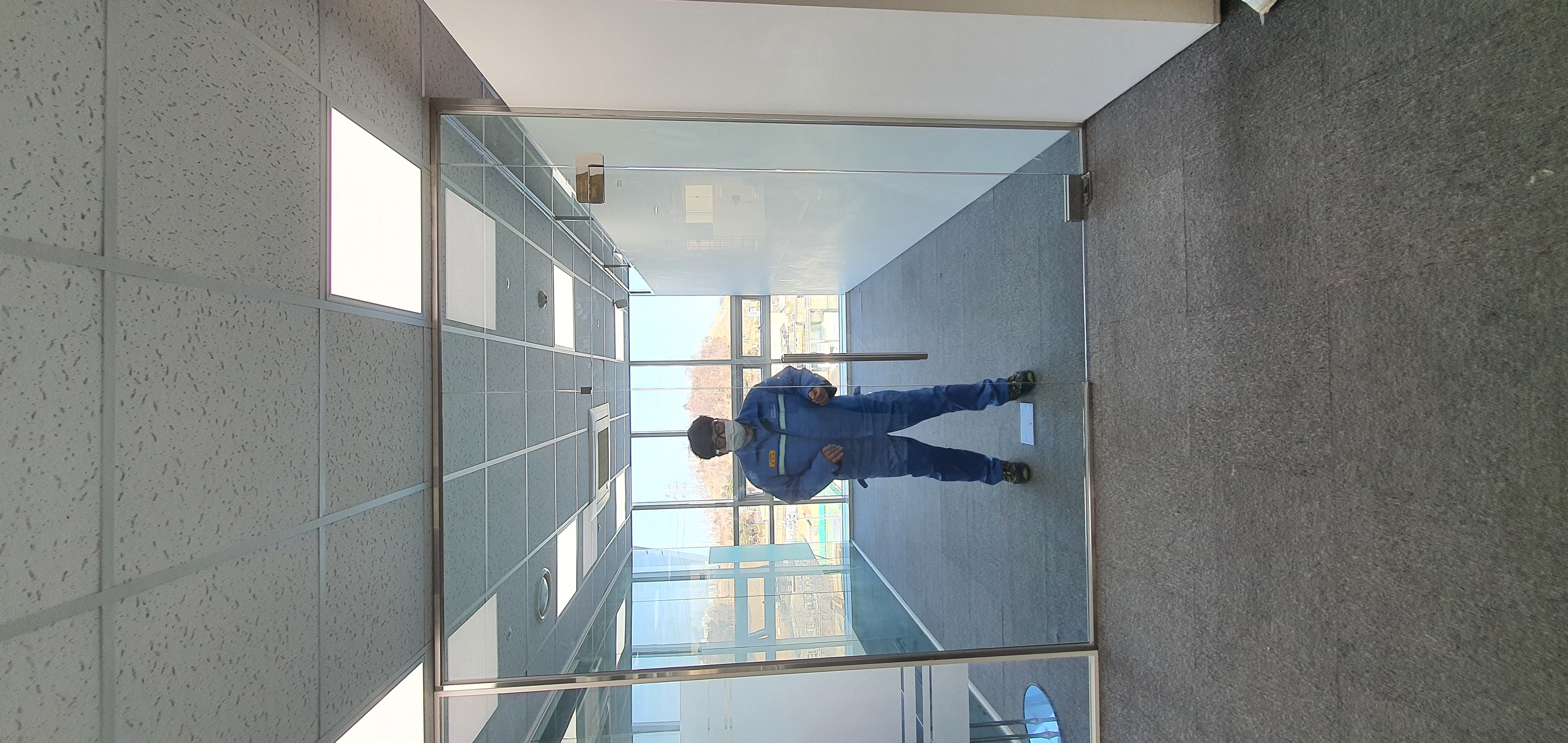 포스코 인천 사무실 유리파티션