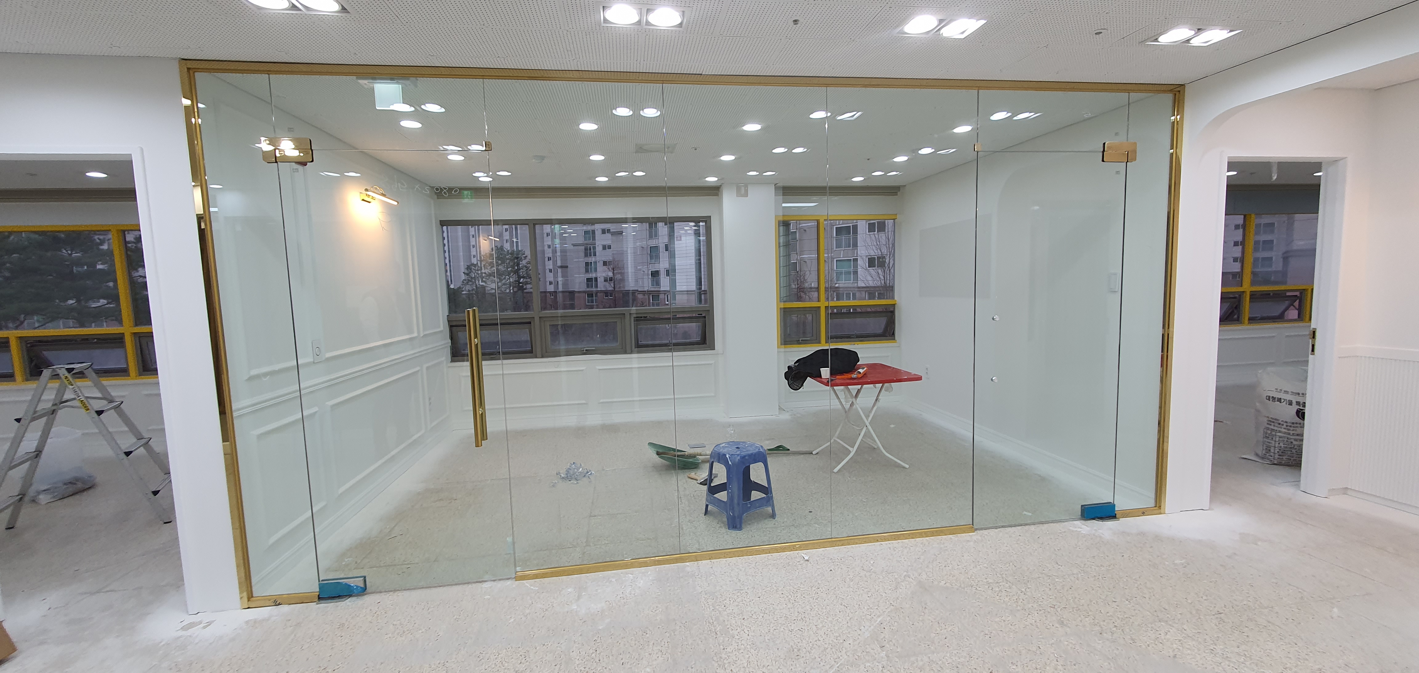 광명 중고등 학원 골드파티션