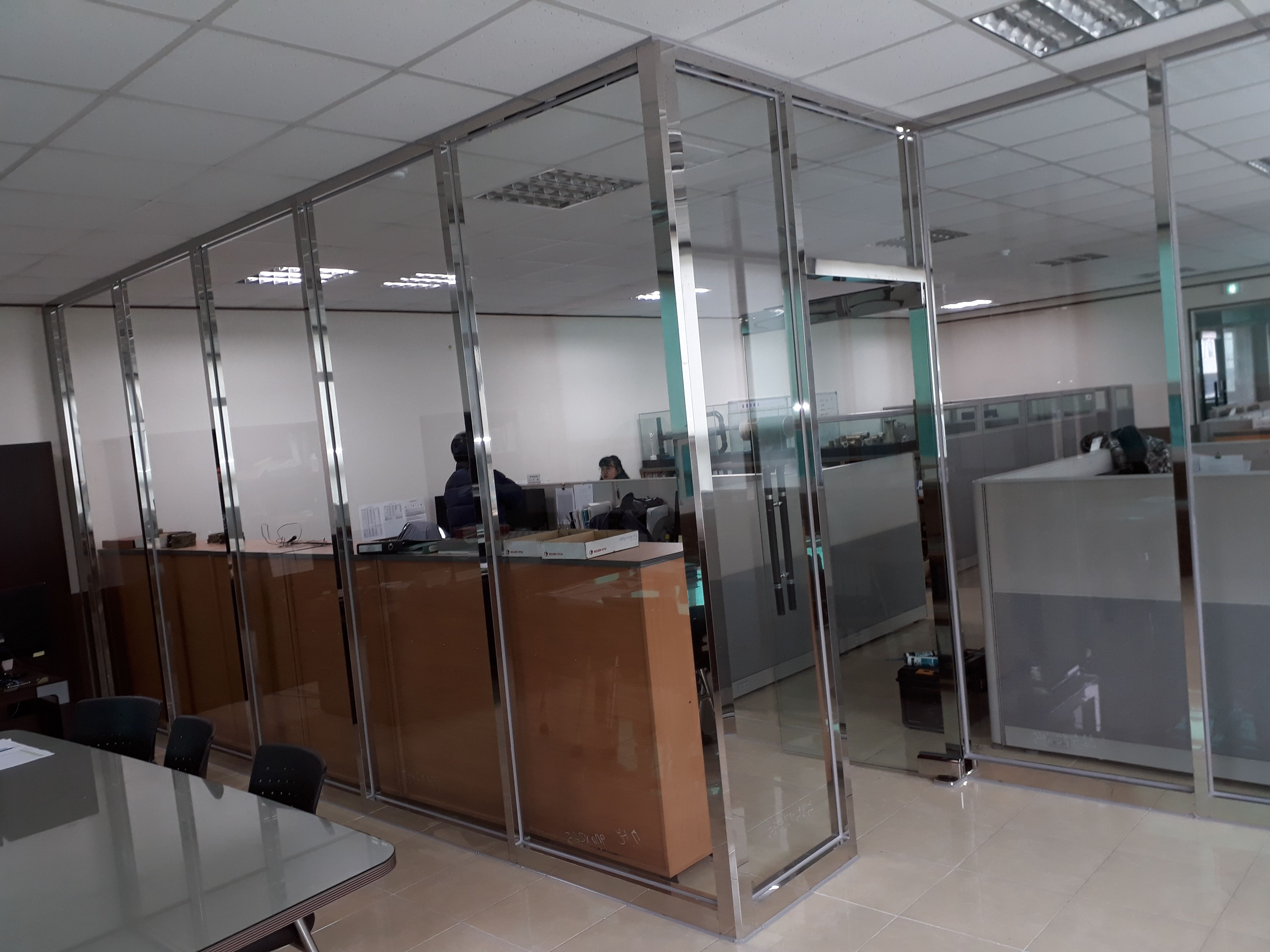 시흥시 시화공단 사무실 유리파티션